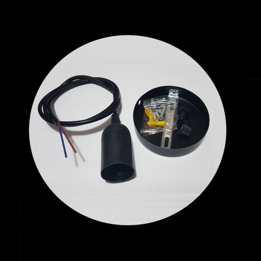 DIY E27 Ceiling Lamp Holder for 50W Fixed Spectrum Pendants
