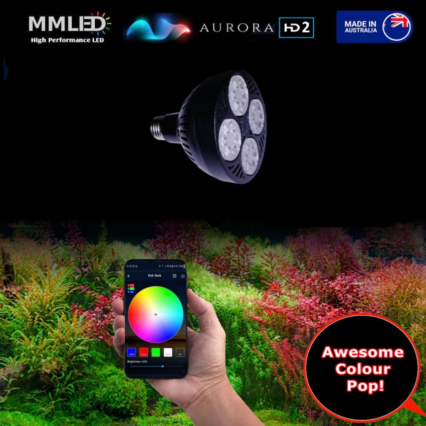50W Colour Tunable Aurora HD2 Fresh Water Pendant Bulb Only