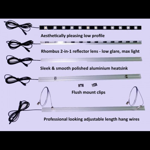 120cm Actinic UVA 1 x Linear Bar Set