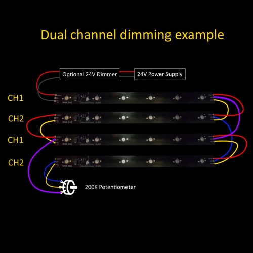 200K Dual Channel Dimming Pot