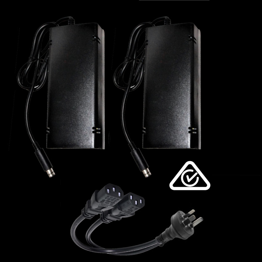 Twin 96W 24V Power Supply One Plug