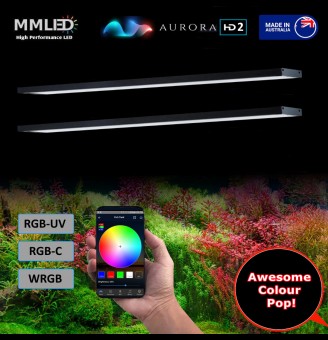Colour Tunable Aurora HD2 Twin Fresh Water Panels