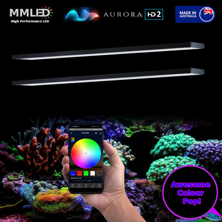 Colour Tunable Aurora HD2 Twin Coral Reef Marine Panels