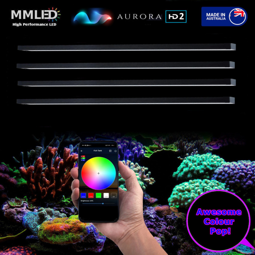 Colour Tunable Aurora HD2 Coral Reef Four Tube Set
